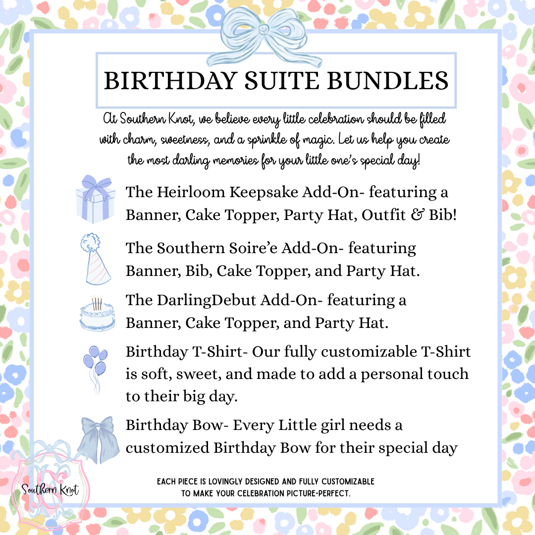 Birthday Suite Al-La-Carte