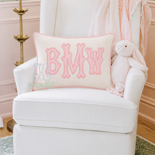 PIPED EDGE NURSERY PILLOW SHAM