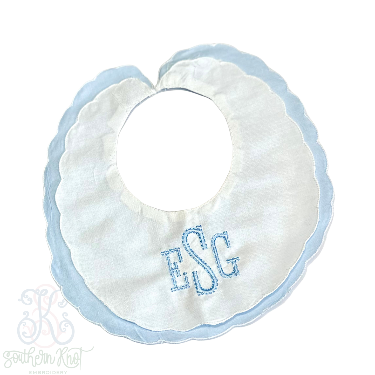 Scalloped Heirloom Bib