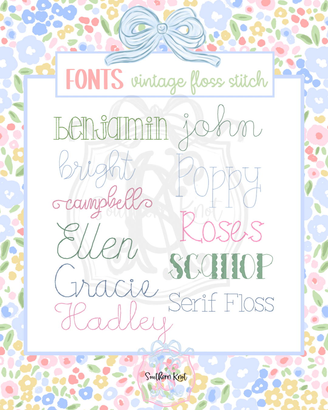 EMBROIDERY FONT ALBUM