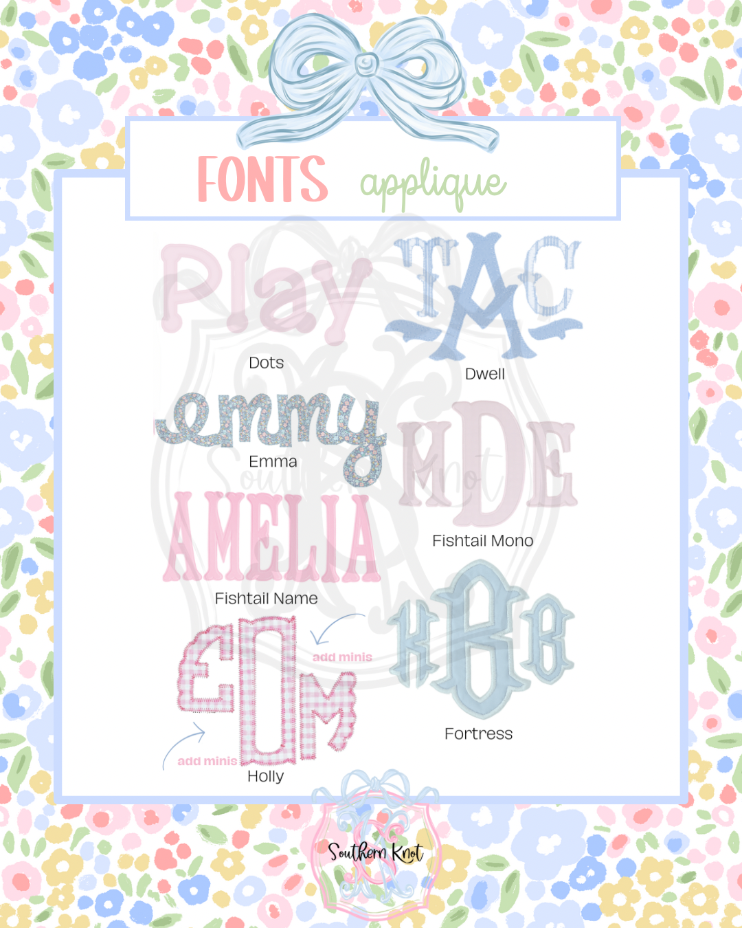 Fonts & Monograms