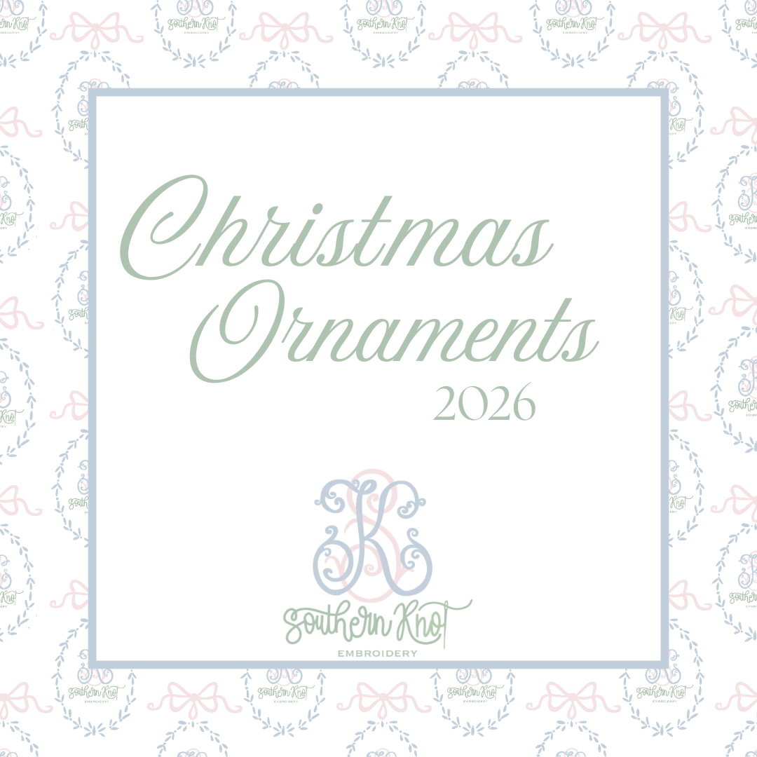 Personalized Heirloom Ornament — Embroidered Keepsake for the Holidays