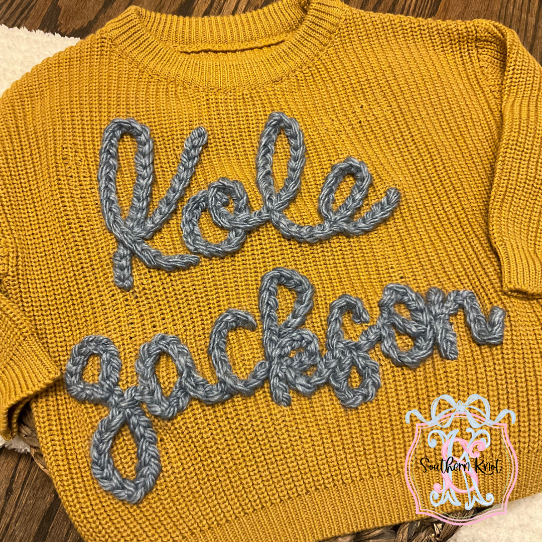 HAND EMBROIDERY SWEATER