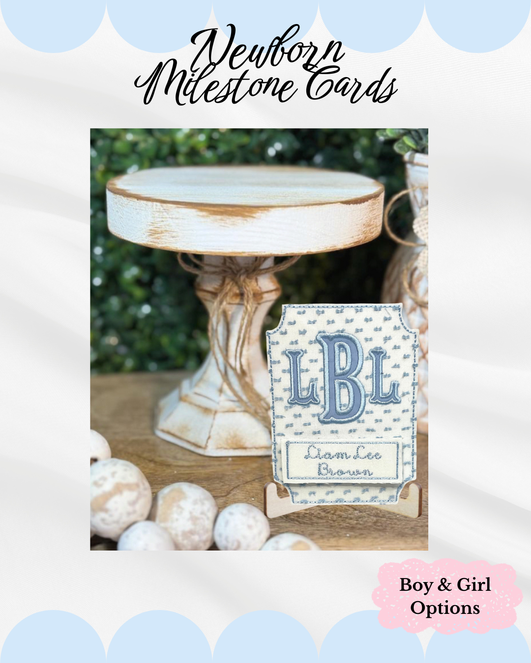 Milestone Card with Interchangeable Months