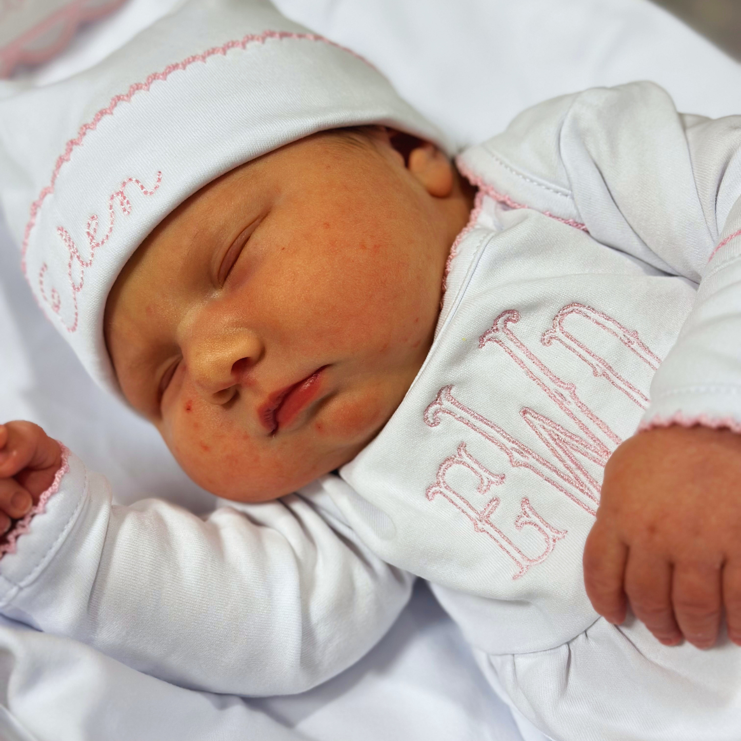 PICOT TRIM BABY HAT