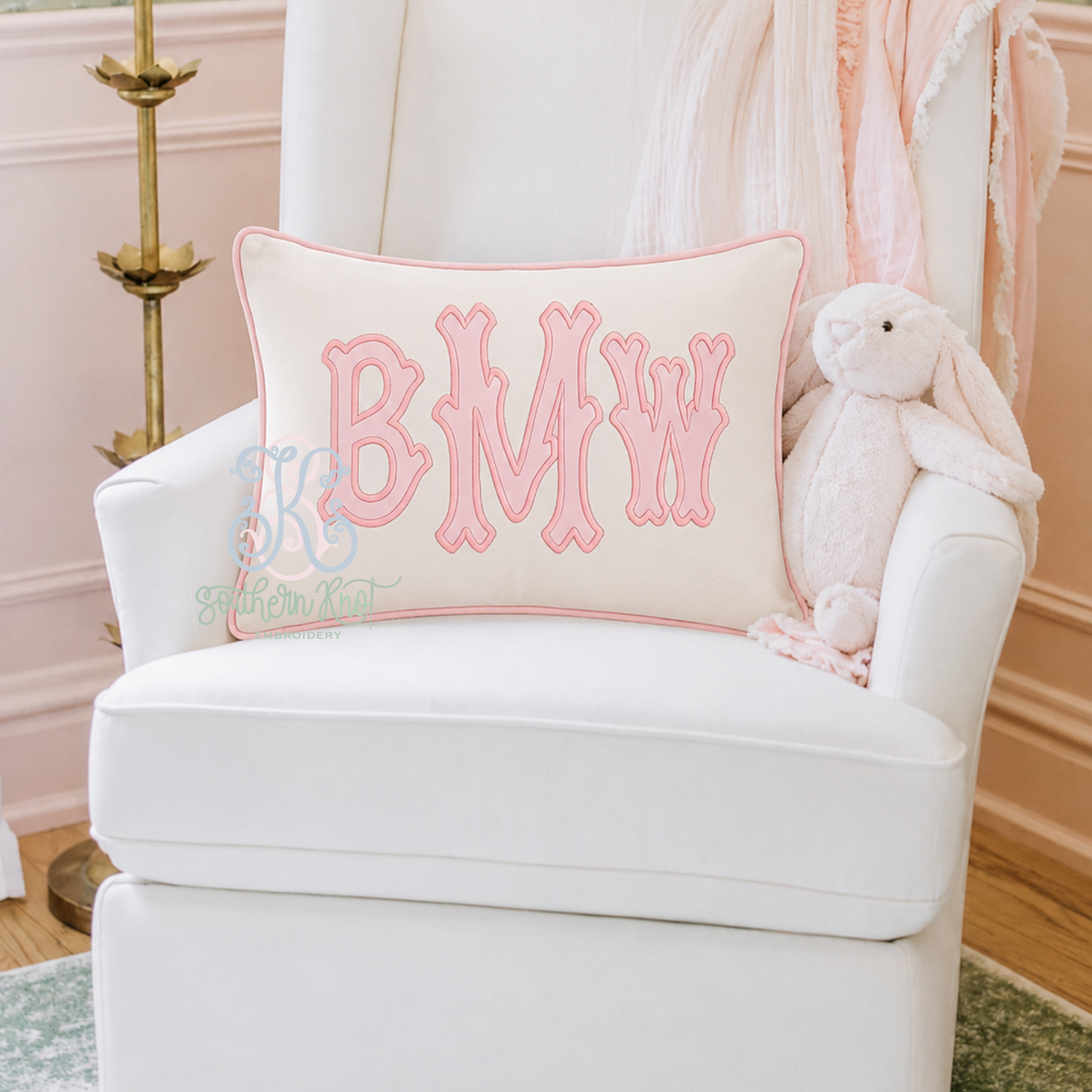 PIPED EDGE NURSERY PILLOW SHAM