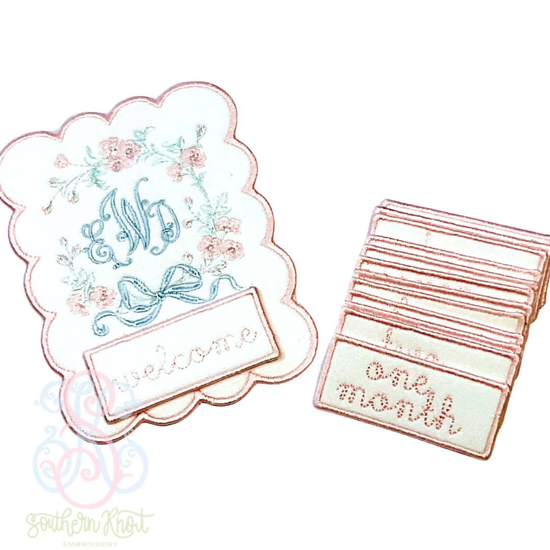 Milestone Card with Interchangeable Months