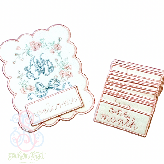Milestone Card with Interchangeable Months
