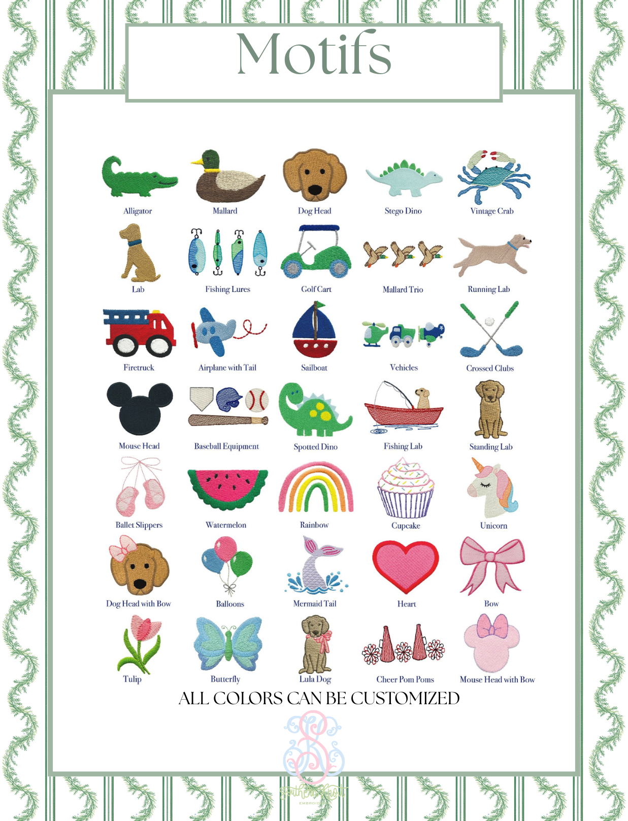 EMBROIDERY FONT, THREAD & FABRIC ALBUM