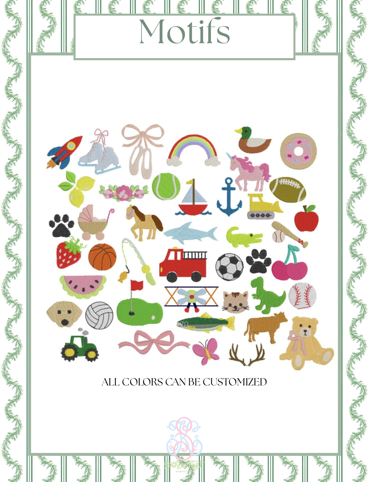 EMBROIDERY FONT, THREAD & FABRIC ALBUM