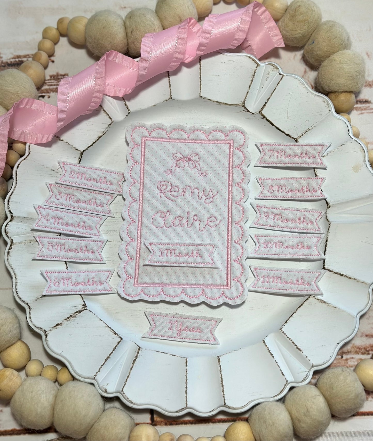 Milestone Card with Interchangeable Months