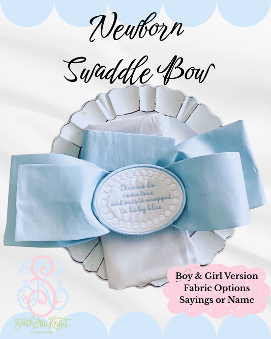 Newborn Swaddle Bow