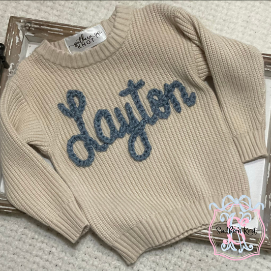 HAND EMBROIDERY SWEATER