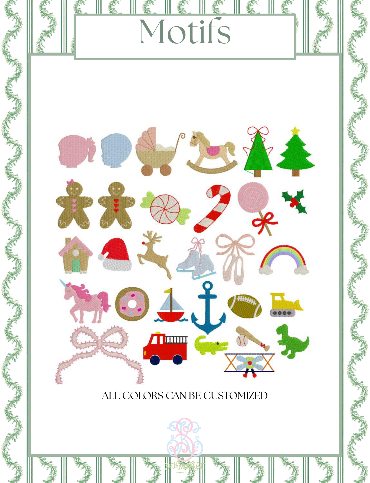 EMBROIDERY FONT, THREAD & FABRIC ALBUM