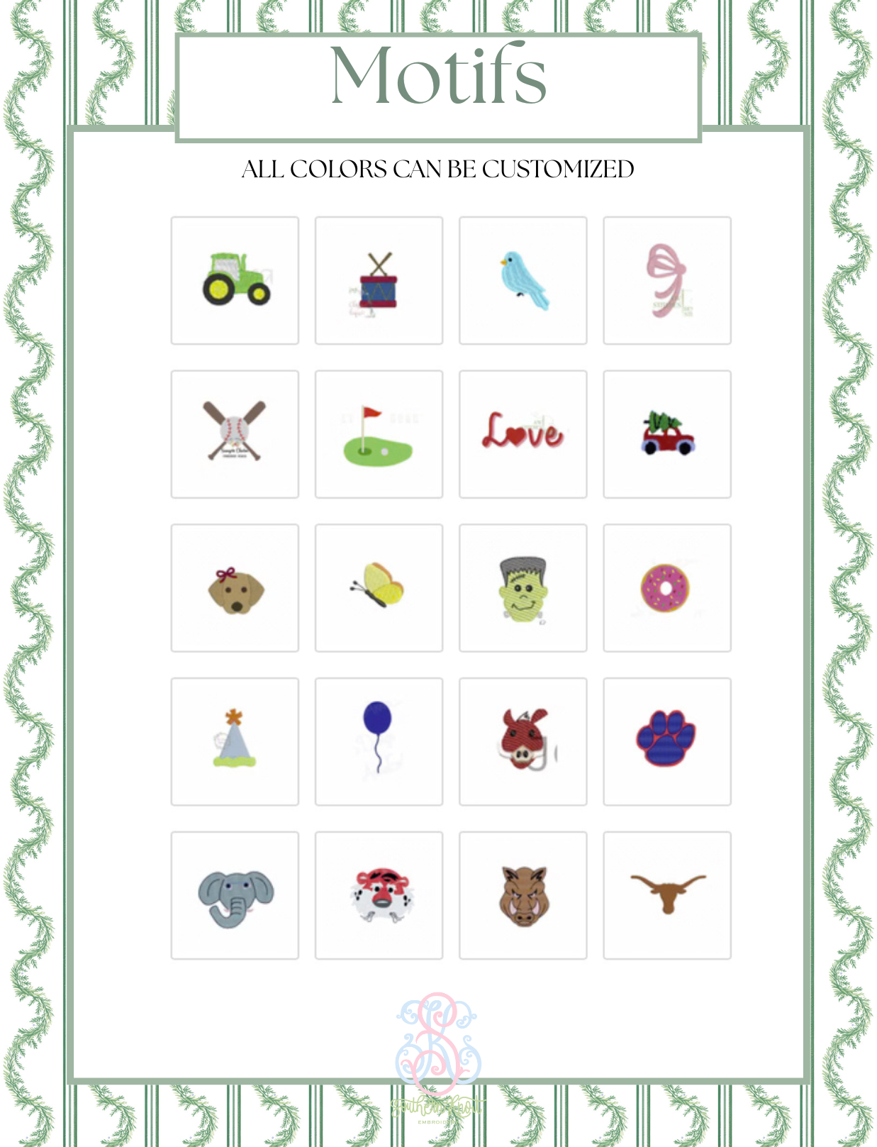 EMBROIDERY FONT, THREAD & FABRIC ALBUM