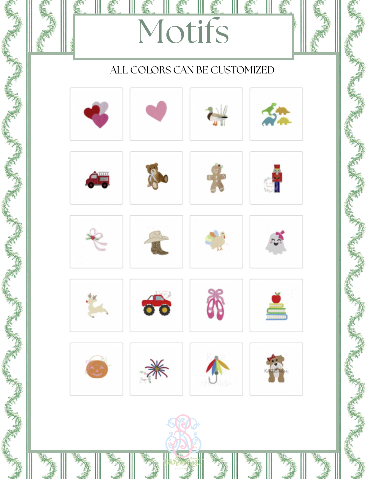 EMBROIDERY FONT, THREAD & FABRIC ALBUM