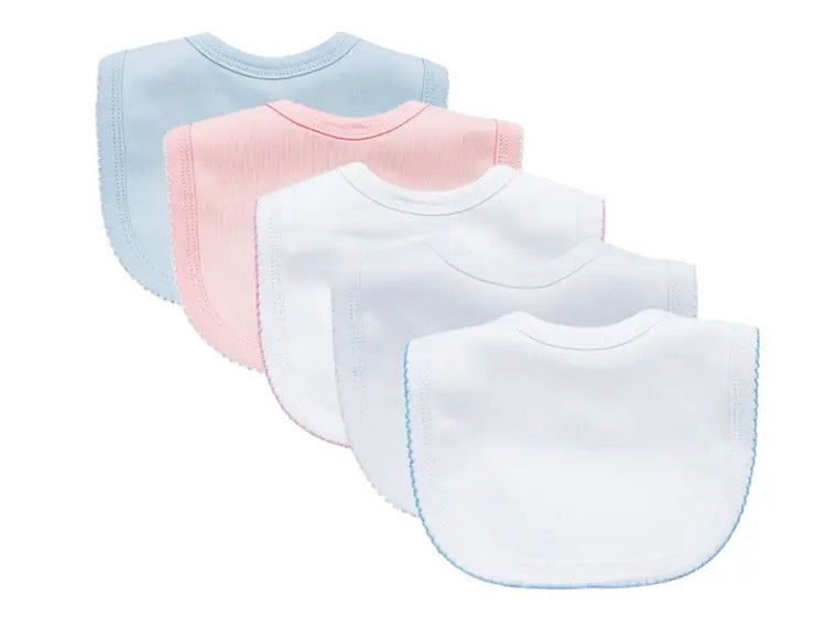 BABY BIB WITH PICOT TRIM