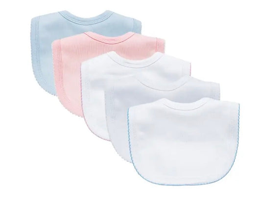 BABY BIB WITH PICOT TRIM