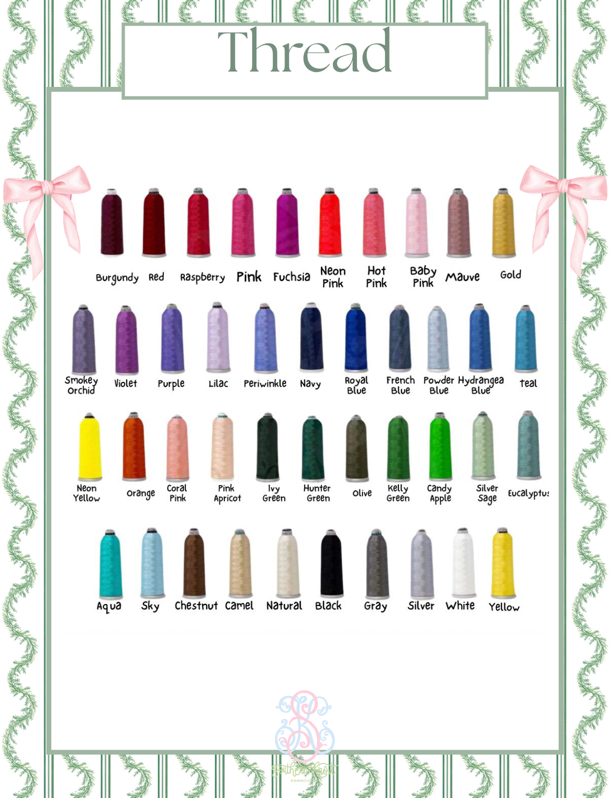 EMBROIDERY FONT, THREAD & FABRIC ALBUM