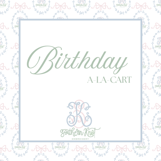 Birthday A-La-Cart