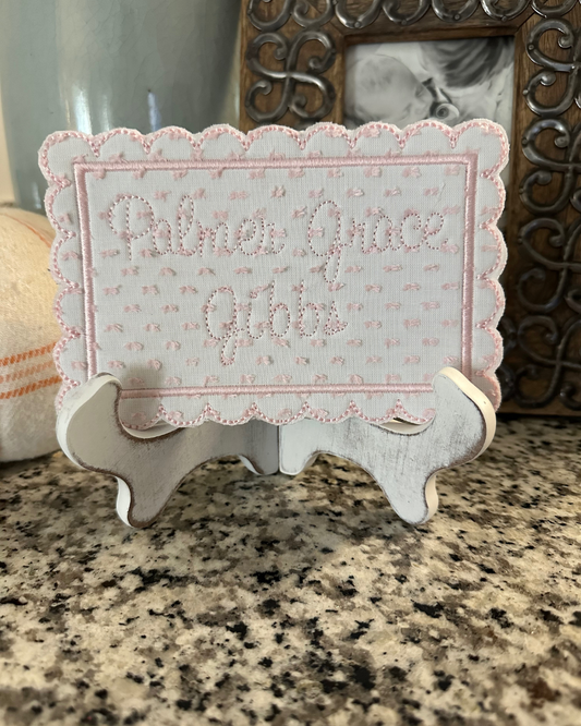 BASSINET NAME CARD