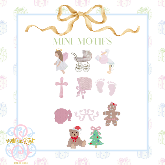 Wooden Hoop Monogram Ornament — Personalized 4” Embroidered Keepsake