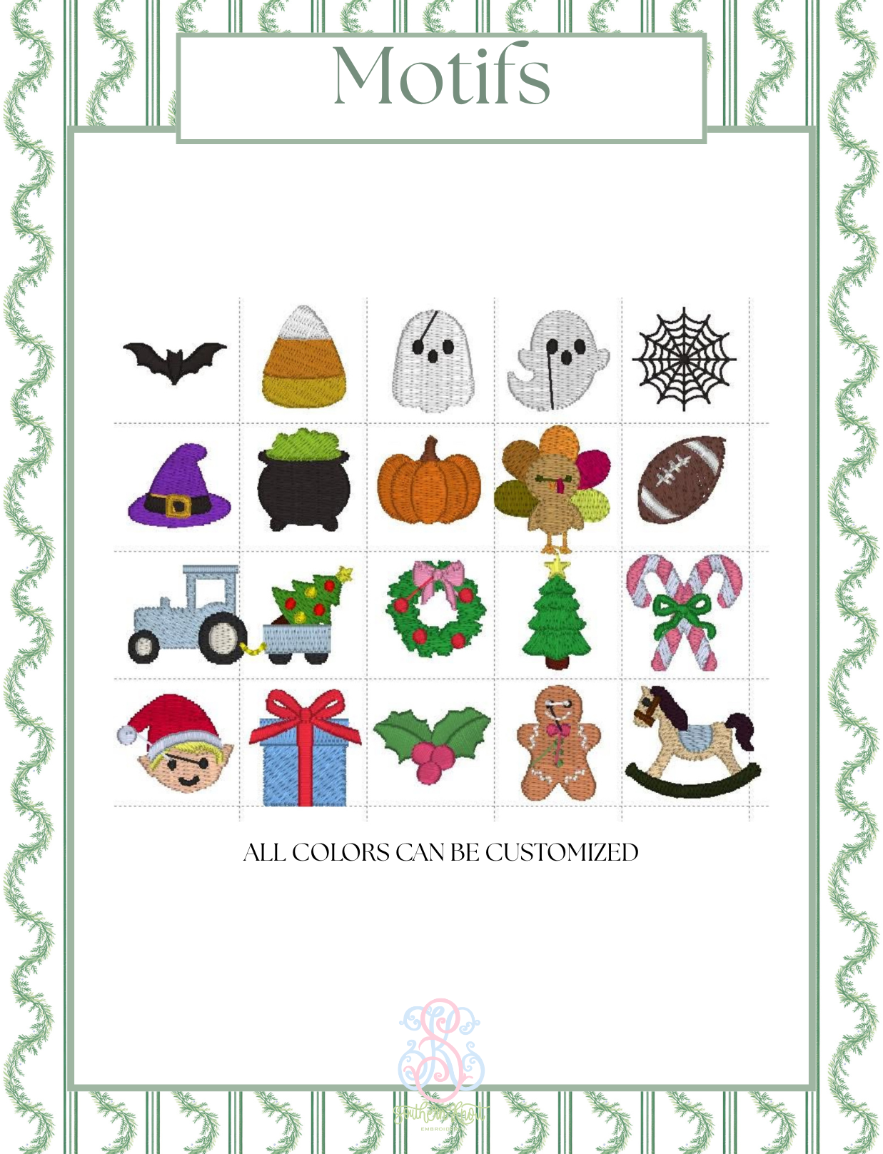 EMBROIDERY FONT, THREAD & FABRIC ALBUM